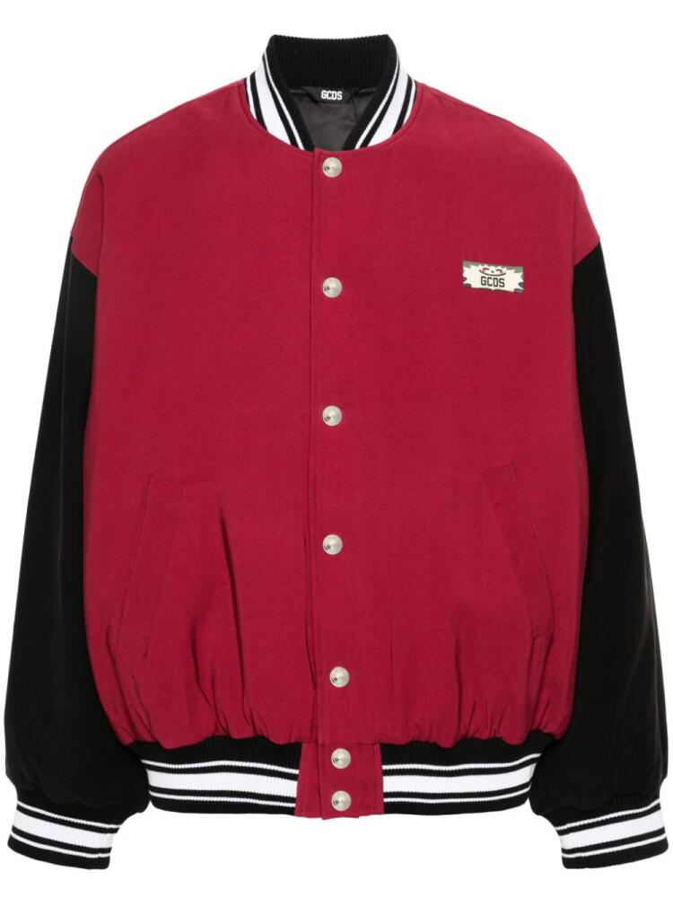 GCDS Sunny varsity bomber jacket - Red Cover