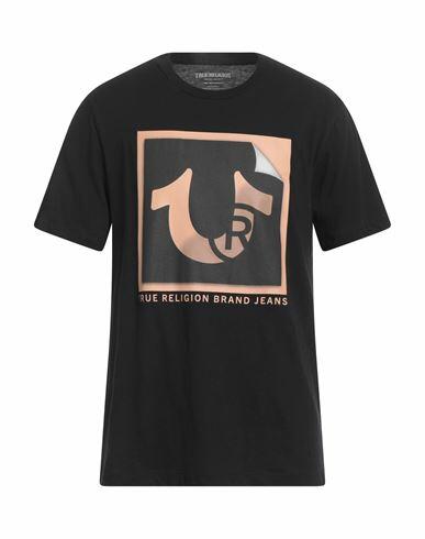 True Religion Man T-shirt Black Cotton Cover