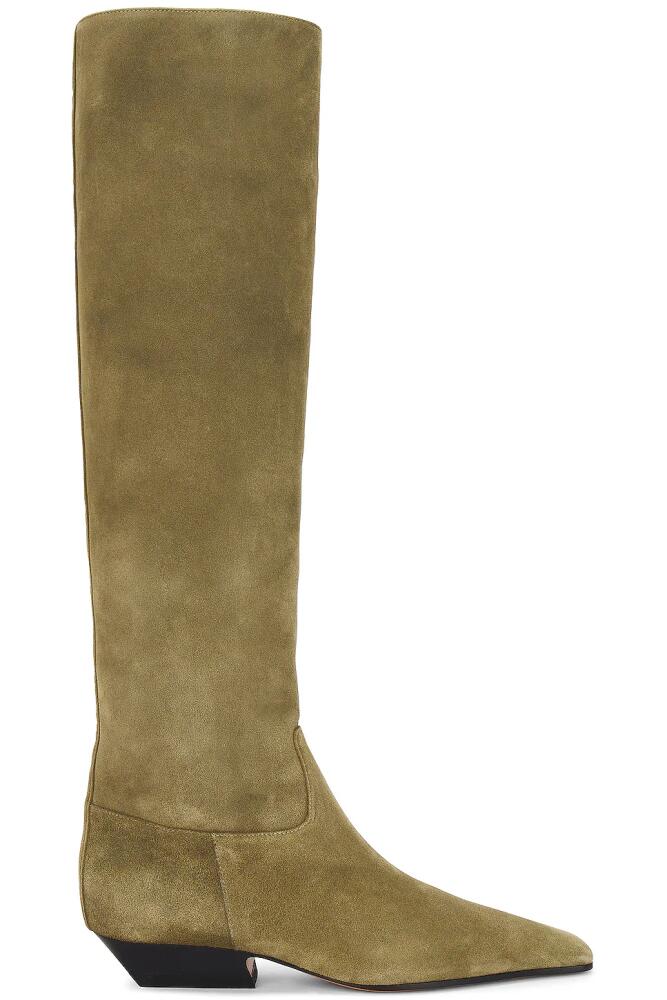 KHAITE Marfa Classic Flat Knee High Boot in Tan Cover