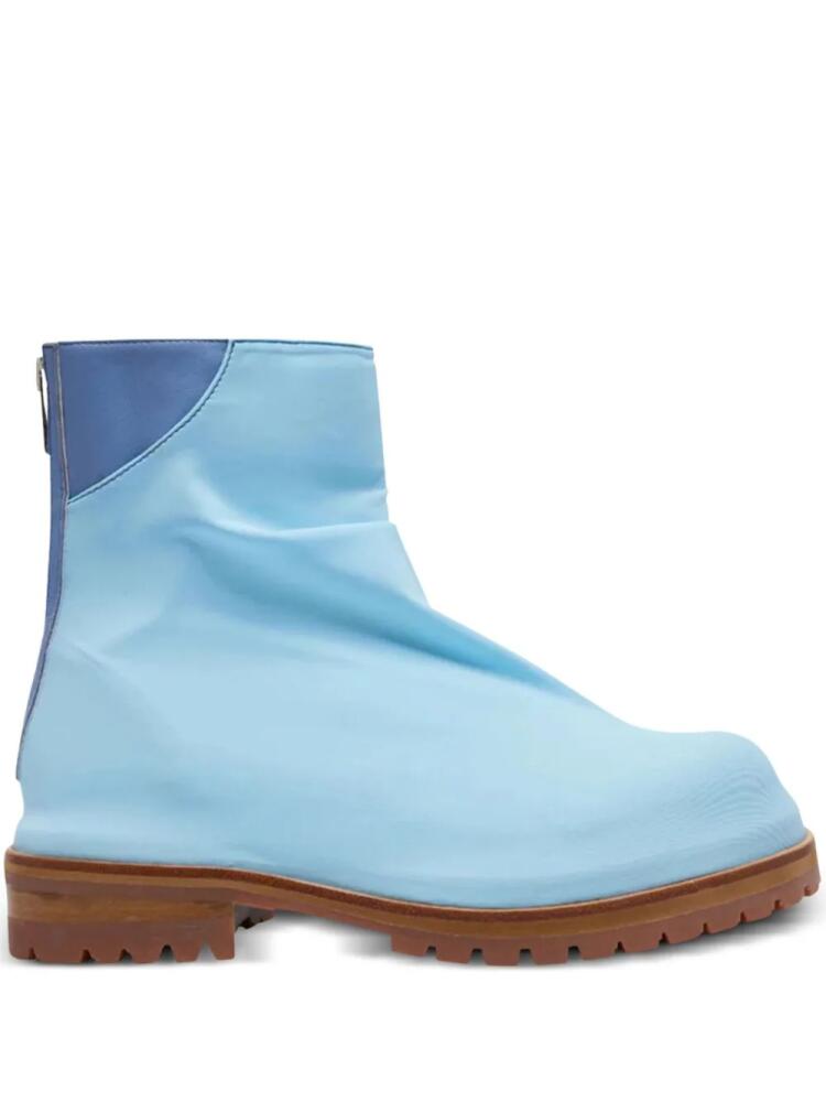 424 Marathon zipped ankle boots - Blue Cover