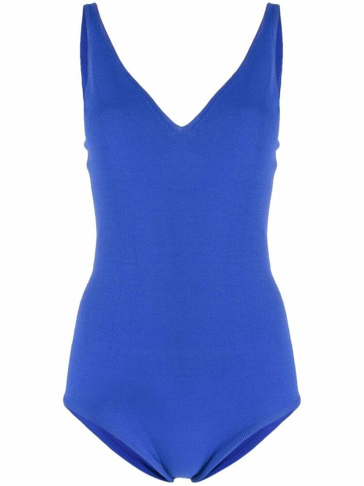 Alexander McQueen V-neck tank top - Blue Cover