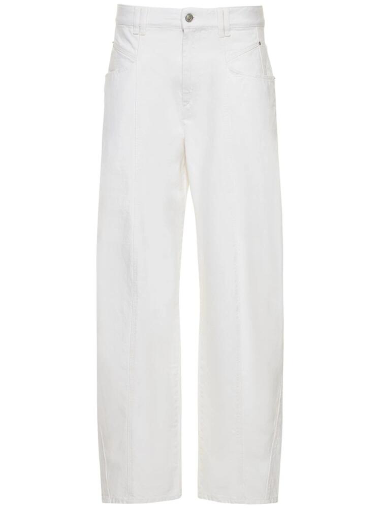 ISABEL MARANT Vetan Cotton Denim Straight Pants Cover