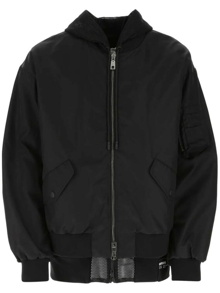 Dolce & Gabbana mesh-detail bomber jacket - Black Cover