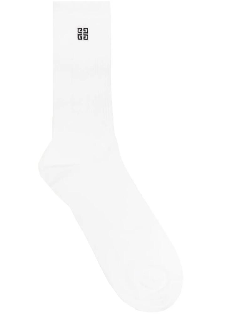 Givenchy intarsia-knit logo socks - White Cover