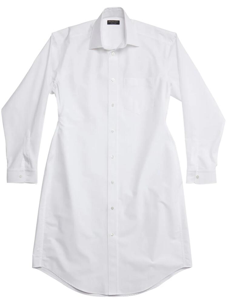 Balenciaga cotton shirt dress - White Cover