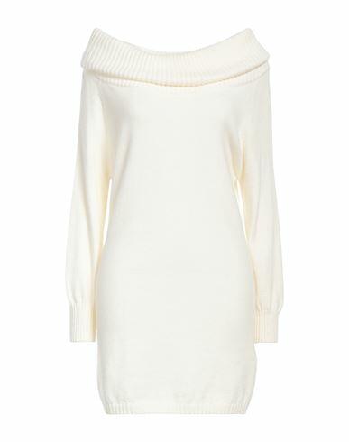 Soallure Woman Turtleneck White Acrylic, Alpaca wool, Polyamide, Polyester Cover