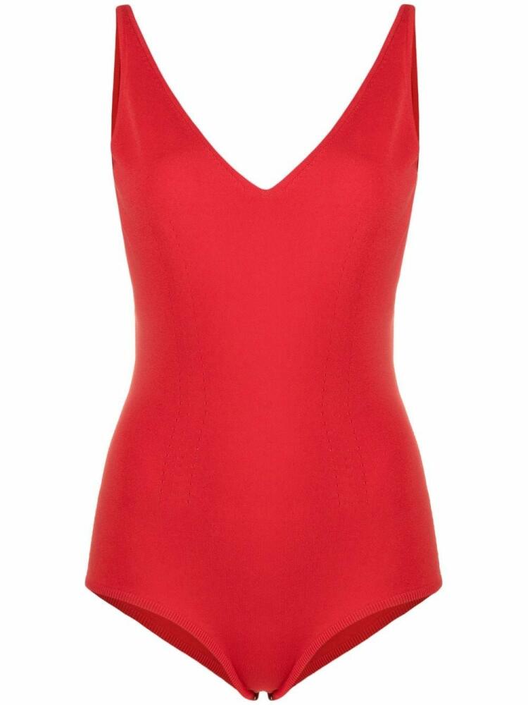 Alexander McQueen V-neck tank top - Red Cover