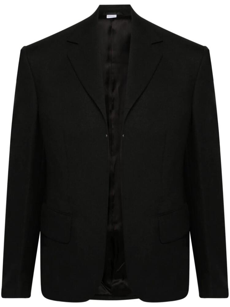 Random Identities open-front twill blazer - Black Cover