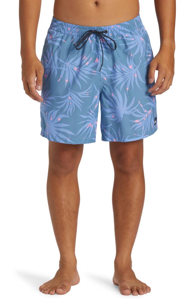 Quiksilver Everyday Mix Volley Swim Trunks in Blue Shadow Cover