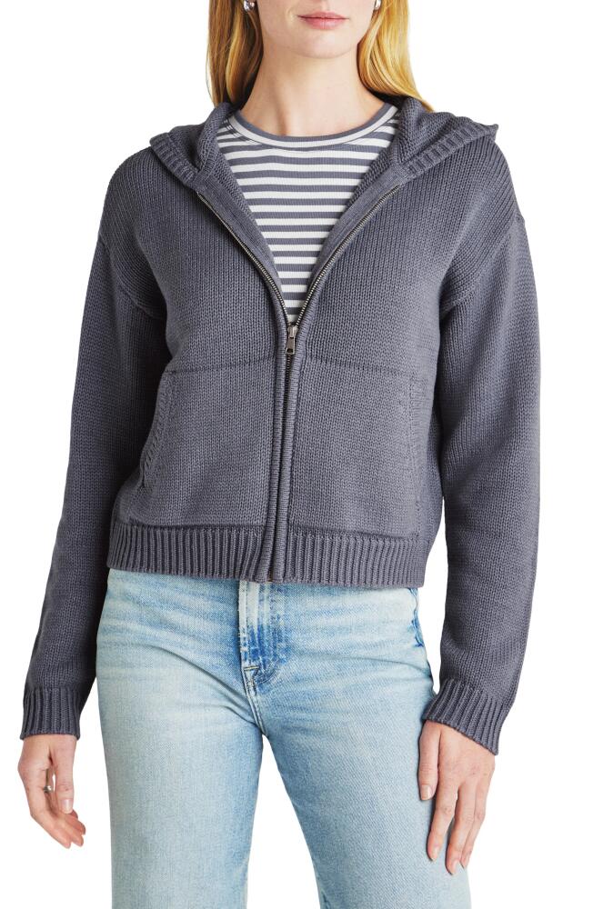 Splendid Vero Cotton Blend Sweater Hoodie in Ash Navy Cover