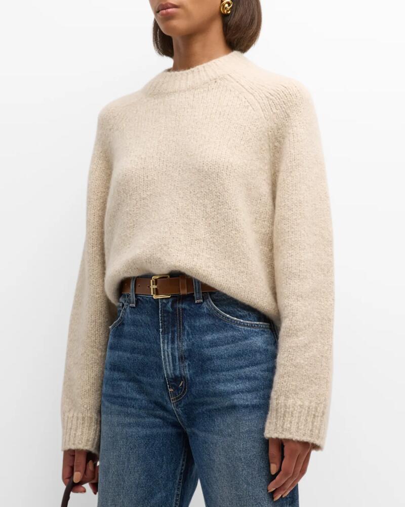 Nili Lotan Tomaso Lofty Mohair Crewneck Sweater Cover