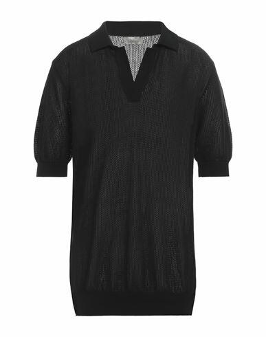 Laneus Man Sweater Black Cotton Cover