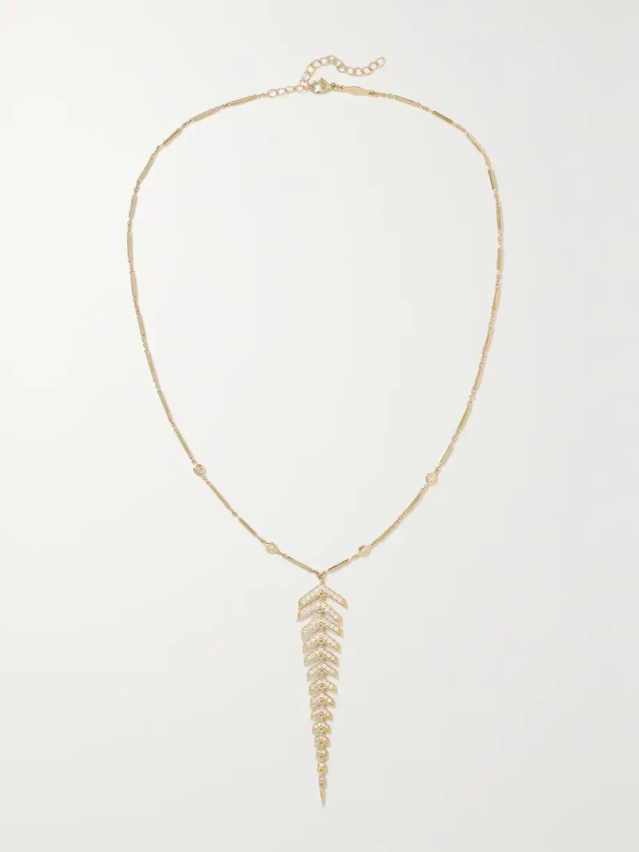 Jacquie Aiche - 14-karat Gold Diamond Necklace - One size Cover