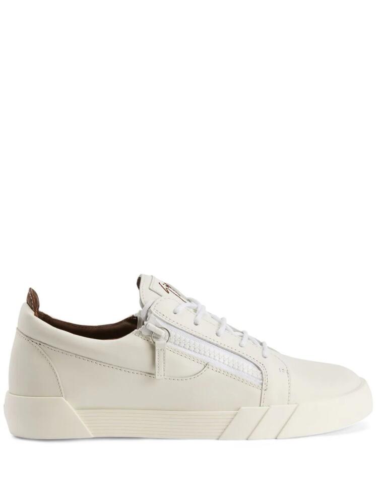 Giuseppe Zanotti panelled leather sneakers - White Cover