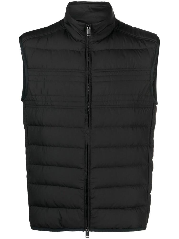 Brioni padded high-neck gilet - Black Cover