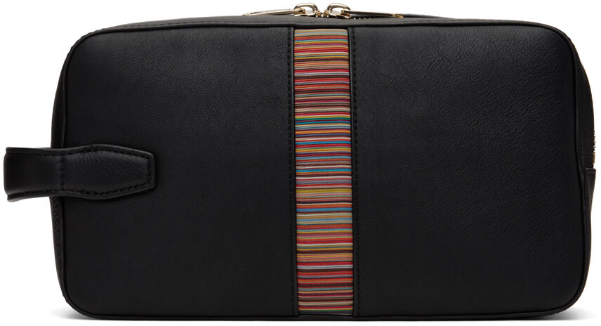 Paul Smith Black Signature Stripe Wash Bag Cover