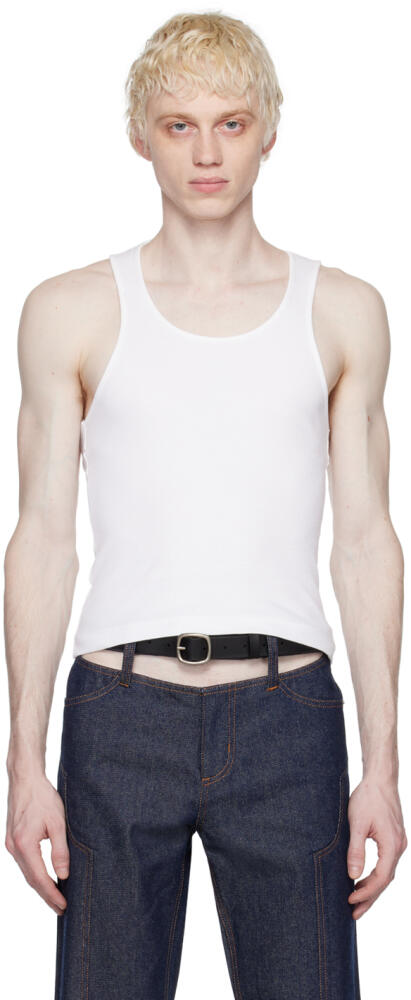 K.NGSLEY White Ian Tank Top Cover