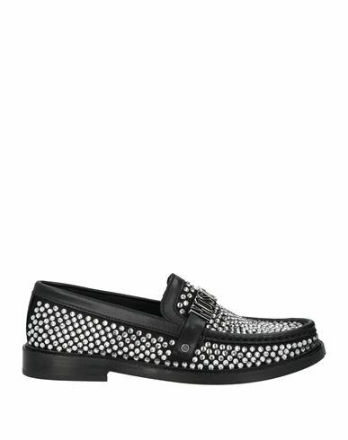 Moschino Woman Loafers Black Leather, Textile fibers Cover