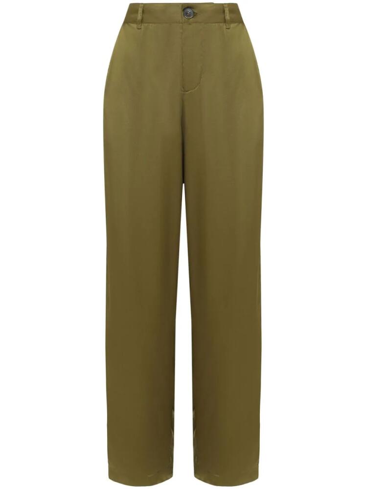 Uma | Raquel Davidowicz high-waisted tailored trousers - Green Cover