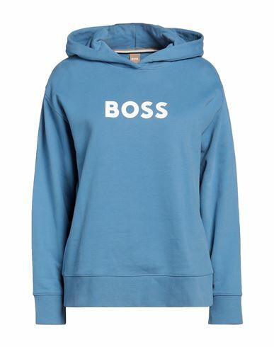 Boss Woman Sweatshirt Azure Cotton Cover