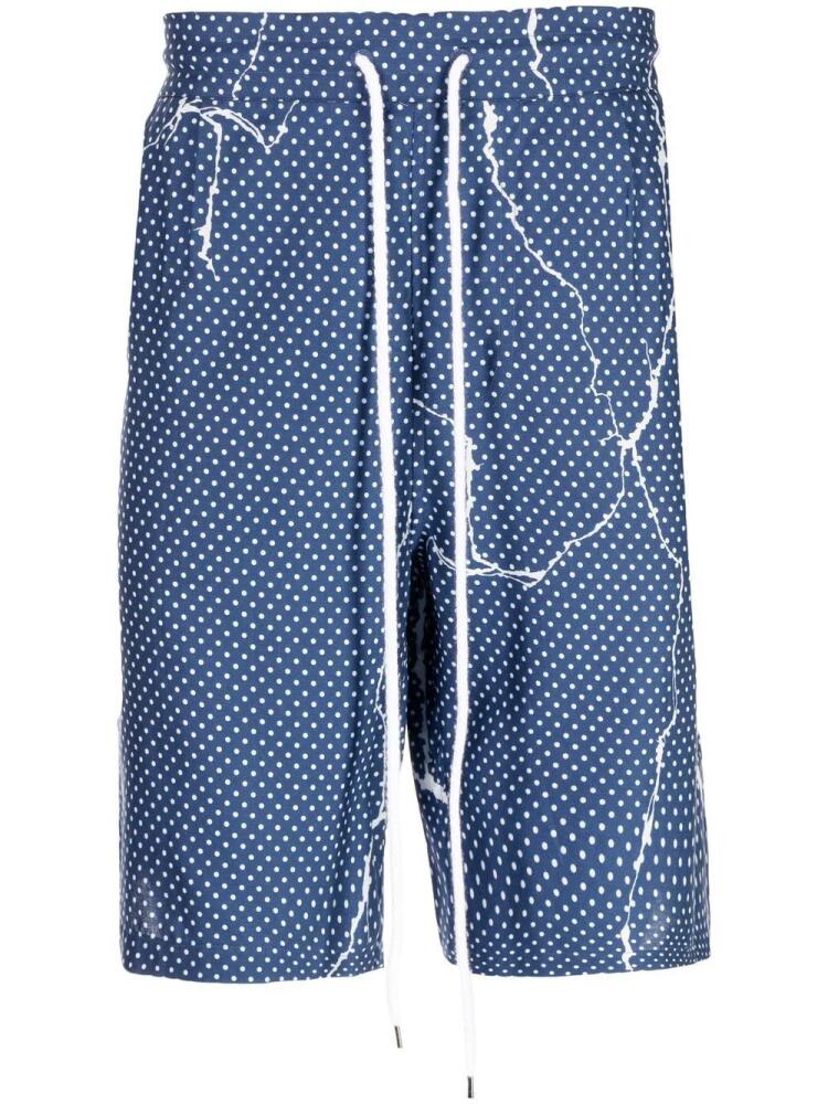 Destin polka-dot pattern print shorts - Blue Cover