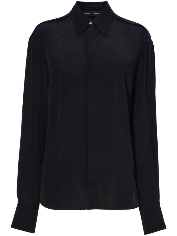 Proenza Schouler Maya textured shirt - Black Cover