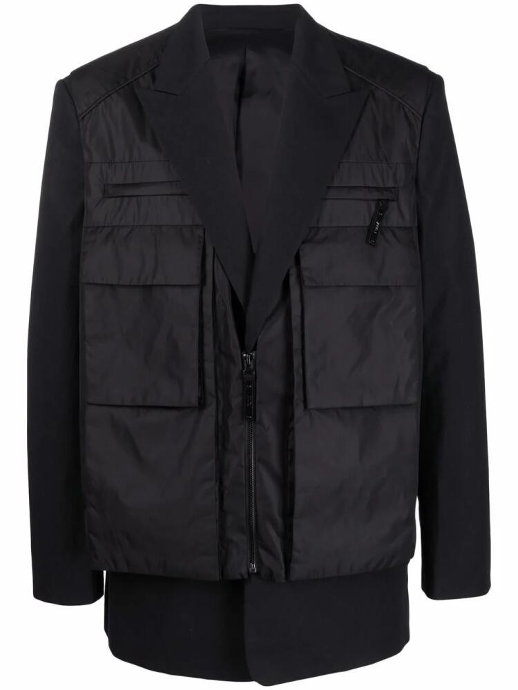 Juun.J two-layer vest blazer - Black Cover