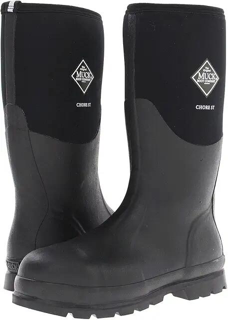 The Original Muck Boot Company Chore Hi - Steel Toe (Black) Waterproof Boots Cover