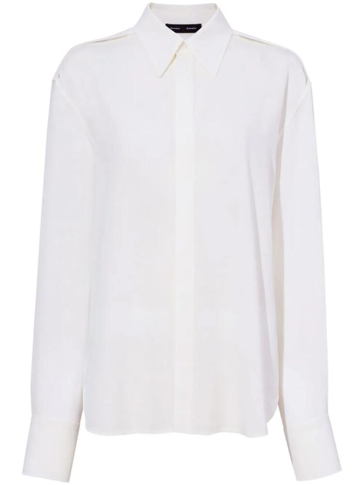 Proenza Schouler Maya textured shirt - White Cover