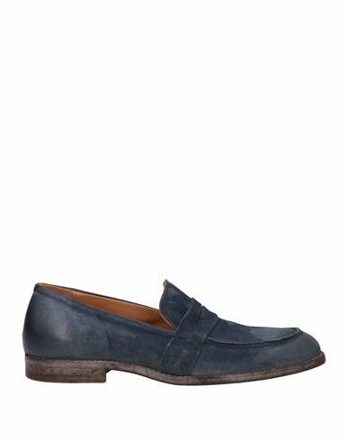 Moma Woman Loafers Navy blue Soft Leather Cover