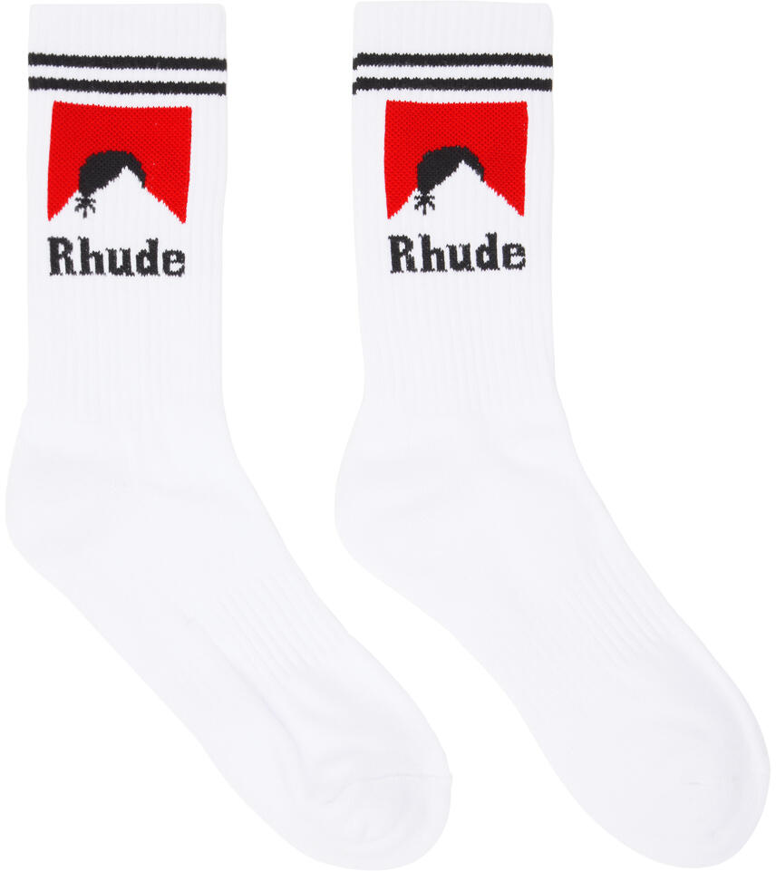 Rhude White Moonlight Socks Cover