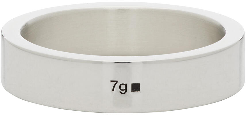 Le Gramme Silver Polished 'Le 7 Grammes' Ribbon Ring Cover