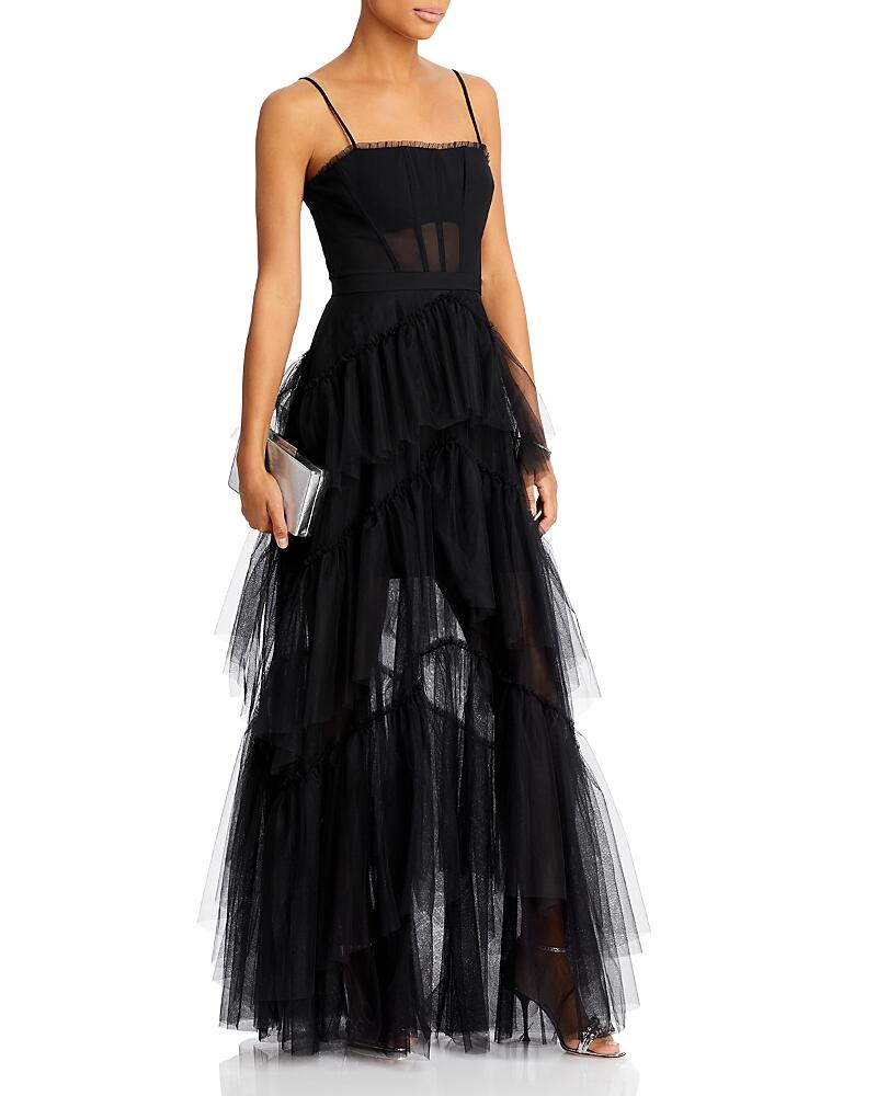 Bcbgmaxazria Tulle Corset Essential Gown Cover