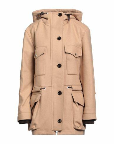 Boss Hugo Boss Woman Coat Beige Wool, Polyamide, Polyacrylic, Elastane Cover