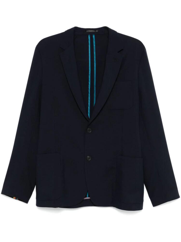 Paul Smith patch-pocket wool blazer - Blue Cover