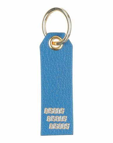 Bisous Woman Key ring Blue Leather Cover