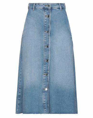 Liu •jo Woman Denim skirt Blue Cotton, Elastane Cover