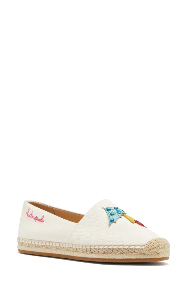 Kate Spade New York tiki time espadrille in Cream. Cover