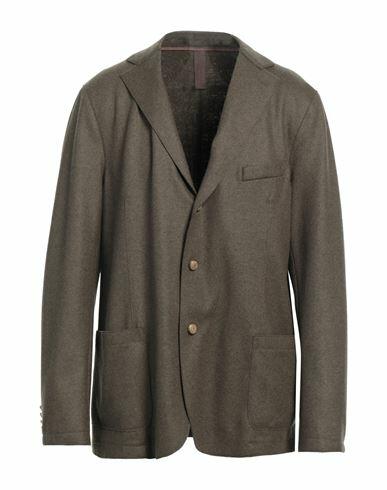 Eleventy Man Blazer Military green Wool, Polyamide Cover