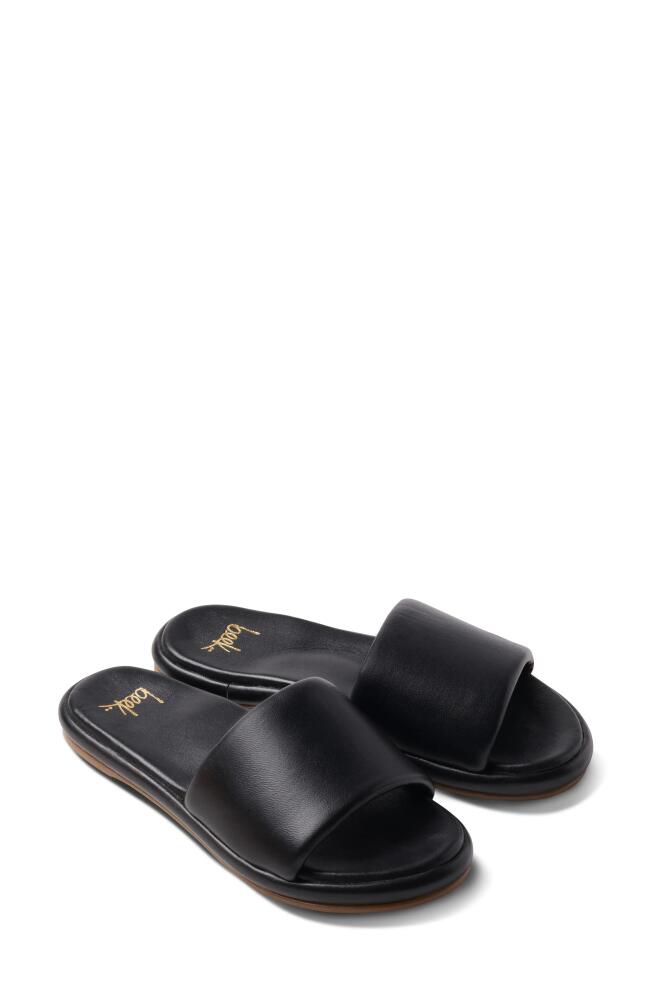 Beek Puffbird Slide Sandal in Black Cover