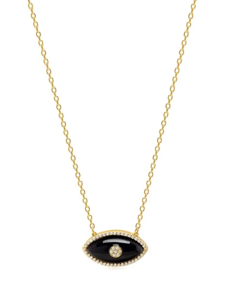 Nialaya Jewelry Evil Eye pendant necklace - Gold Cover