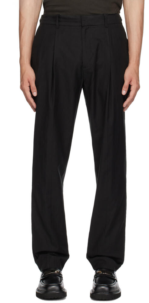 Vince Black Pleated Trousers Cover