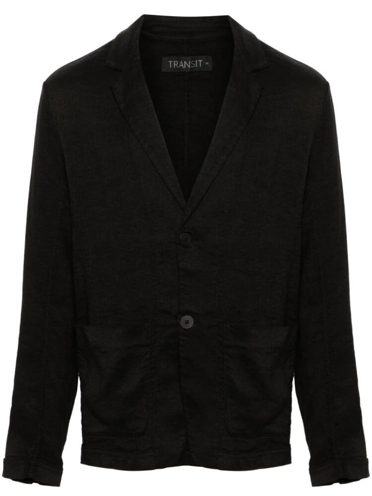 Transit textured-finish blazer - Black Cover