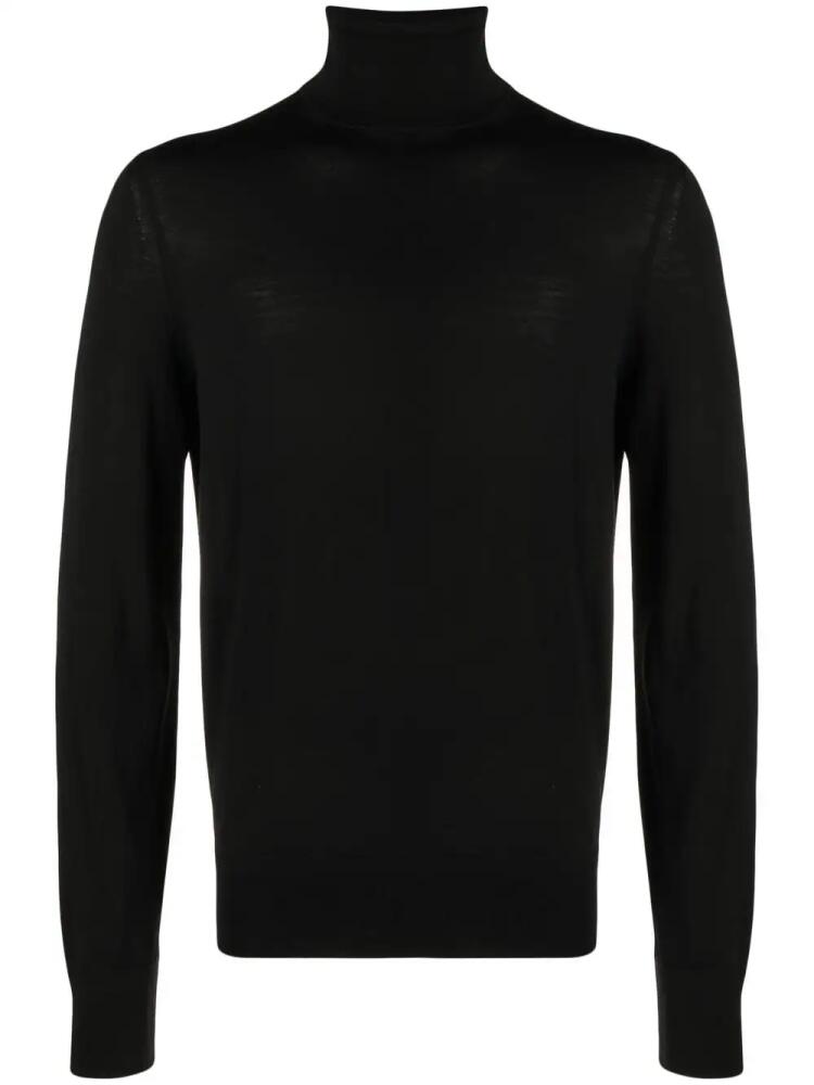 TOM FORD roll-neck wool jumper - Black Cover