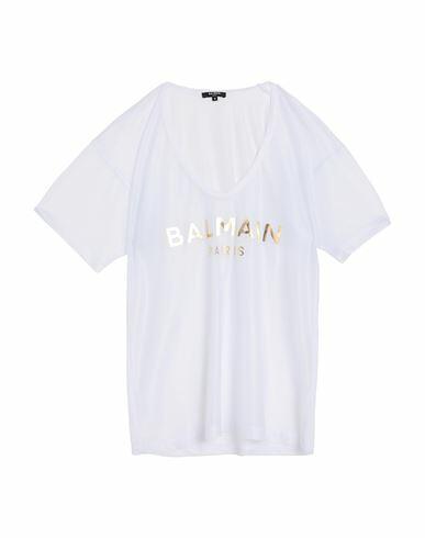 Balmain Woman Cover-up White Polyester Cover