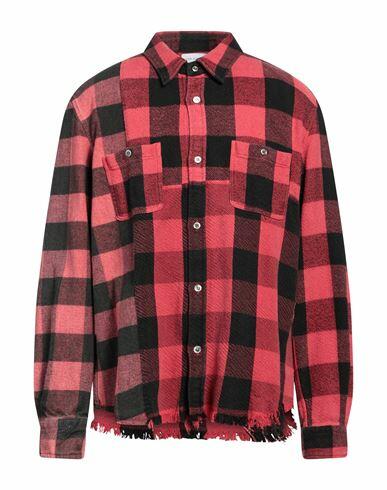 John Elliott Man Shirt Red Cotton Cover