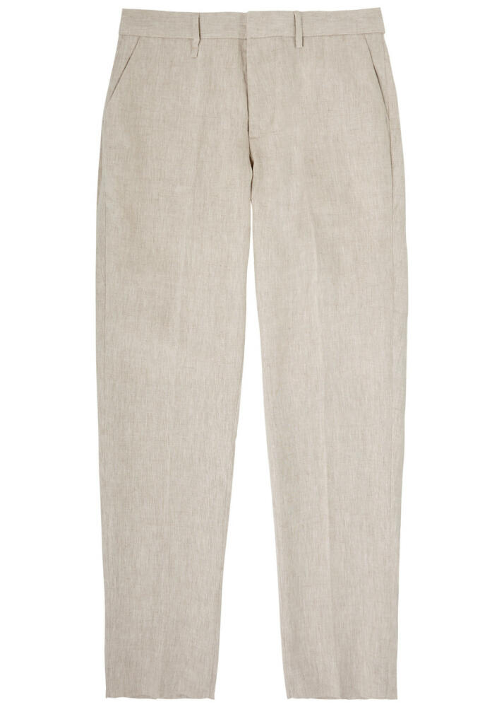 Wax London Alp Slim-leg Linen Trousers - Ecru Cover