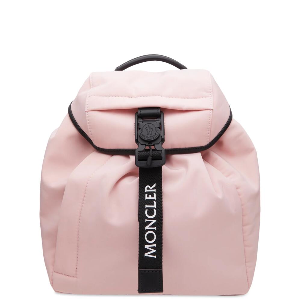 Moncler Women's Trick Logo Backpack in Pink Cover