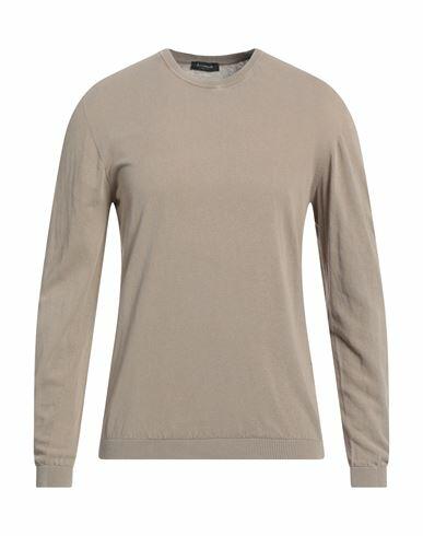 Arovescio Man Sweater Khaki Cotton Cover