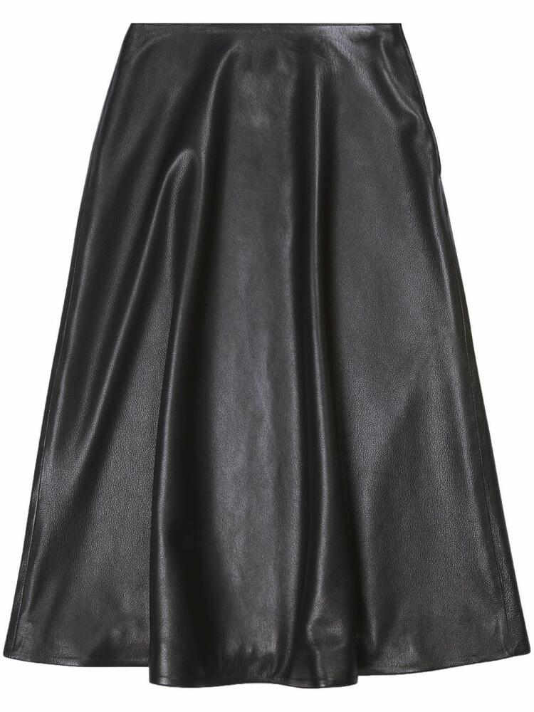 Balenciaga leather midi skirt - Black Cover